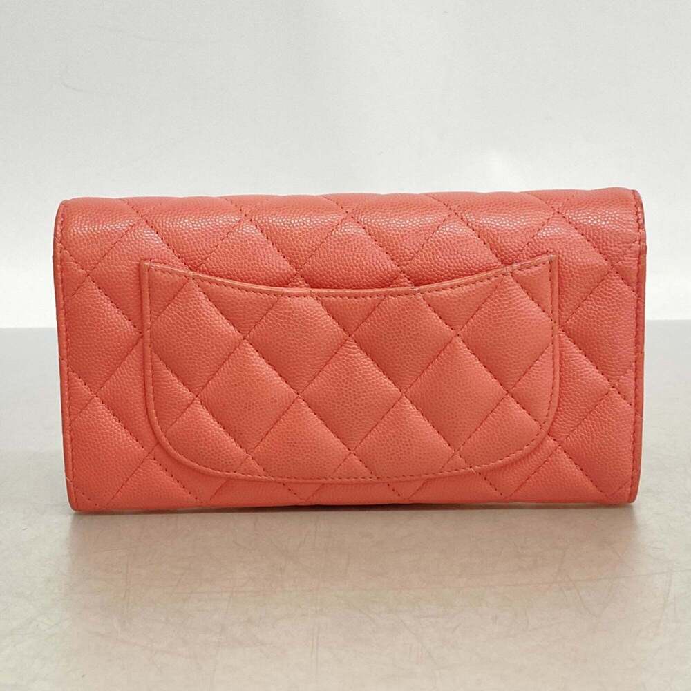Chanel long wallet, Matelassé caviar leather, pink, women's. - Picture 9 of 9